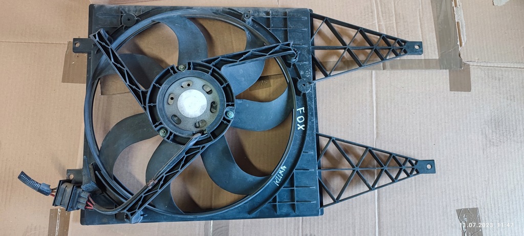фото №1, Vw fox вентилятор радіатора з кондиціонер + корпус 1.2