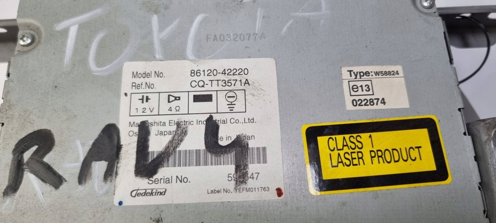 фото №4, Радио 86120-42220 toyota rav-4 iii