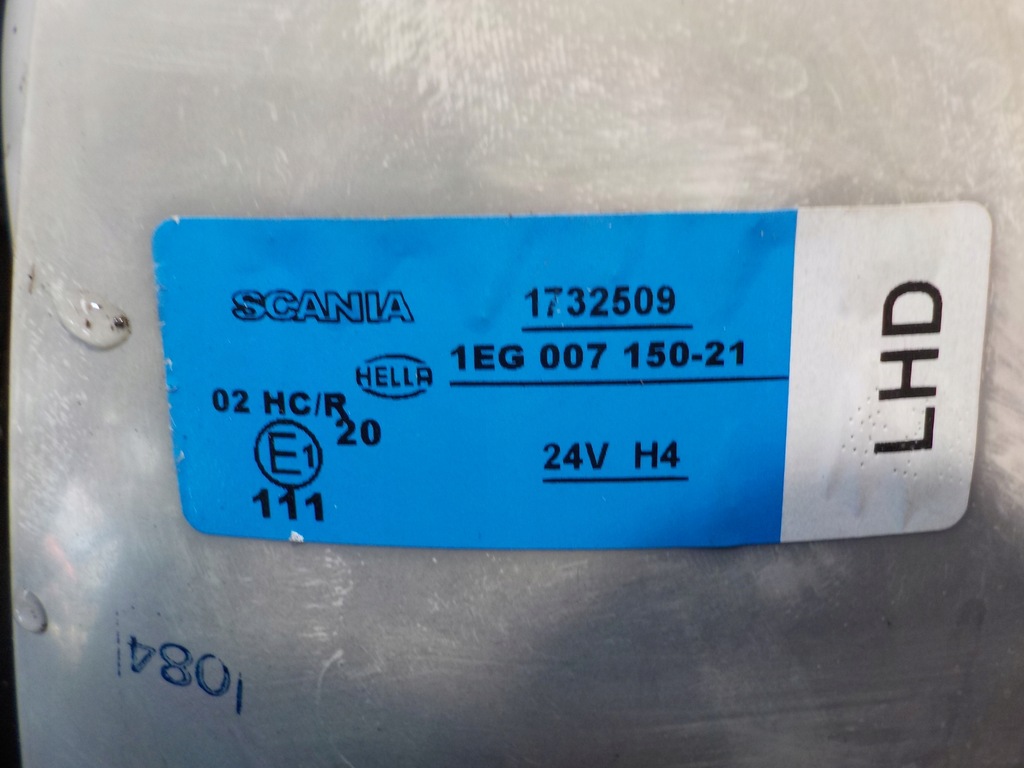 фото №5, Лампа левая передняя, scania r 1732509