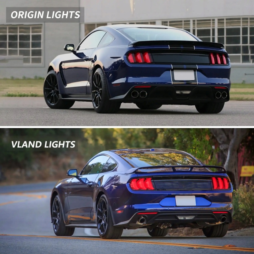 фото №8, Ford mustang 2015-23 лампа лампы задние led vland europa czyste гомологация
