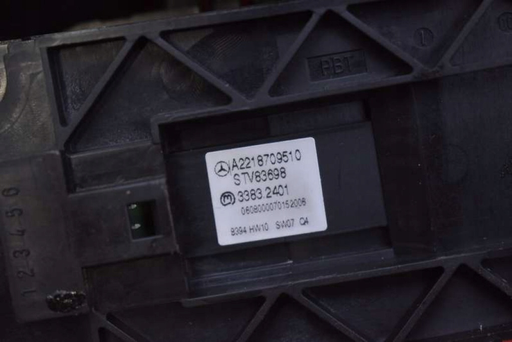 фото №7, Панель керування вікон лівий задня a2218709510 mercedes s-klasa w221 05-09