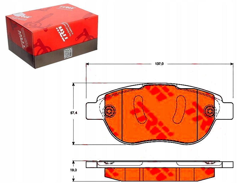 фото №1, Гальмівні колодки гальмівні peugeot перед partner 1,6 06-15 t