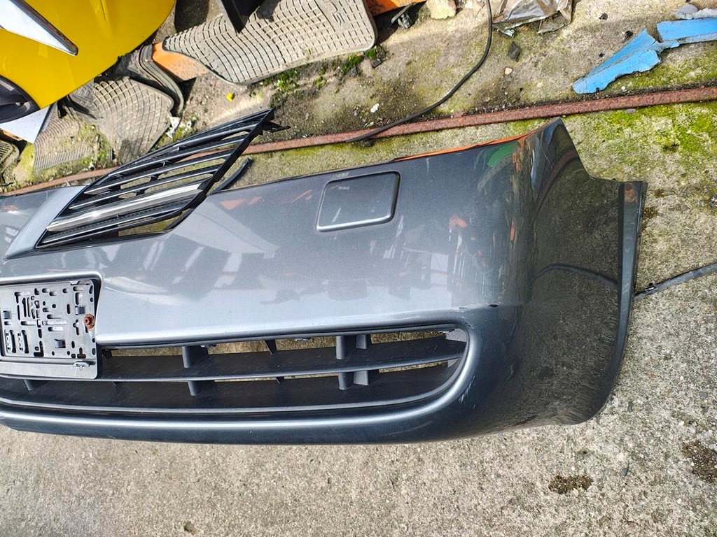 фото №6, Nissan primera p12 02- бампер передний решётка радиатора ky5g