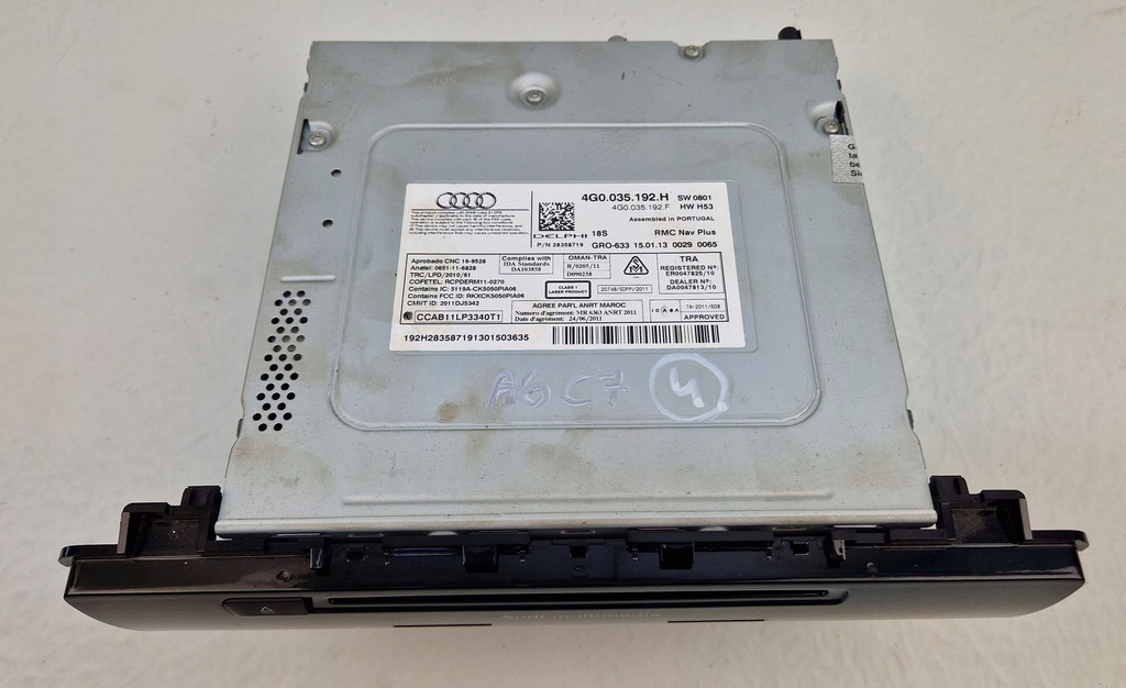 фото №6, Audi a6 c7 4g 10-14 станция мультимедийная считыватель навигации mmi 4g0035192h