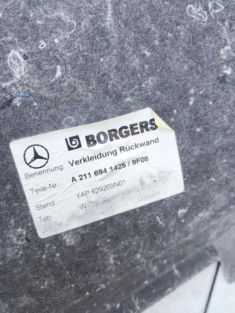 Mercedes w219 cls mercedes w211 обшивка багажника a2116941425 e Зі Шроту