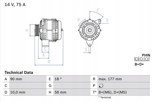 Генератор 986 049 111 bosch smart кабріолет Доставка