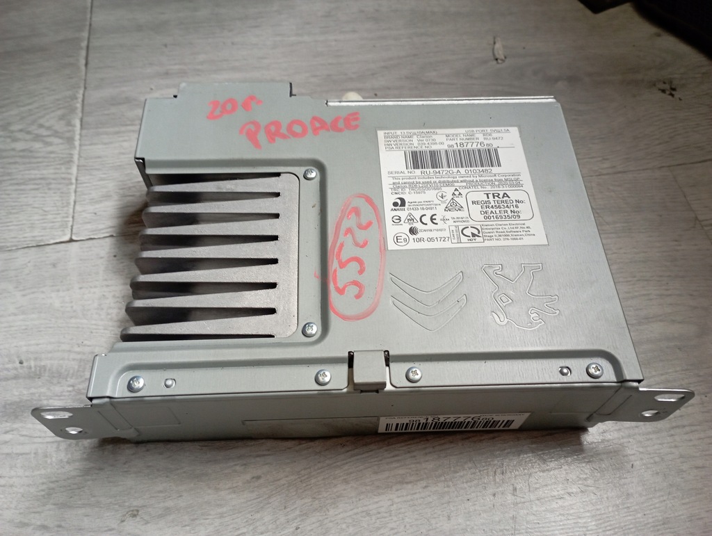 фото №1, Toyota proace expert iii радіо 9818777680