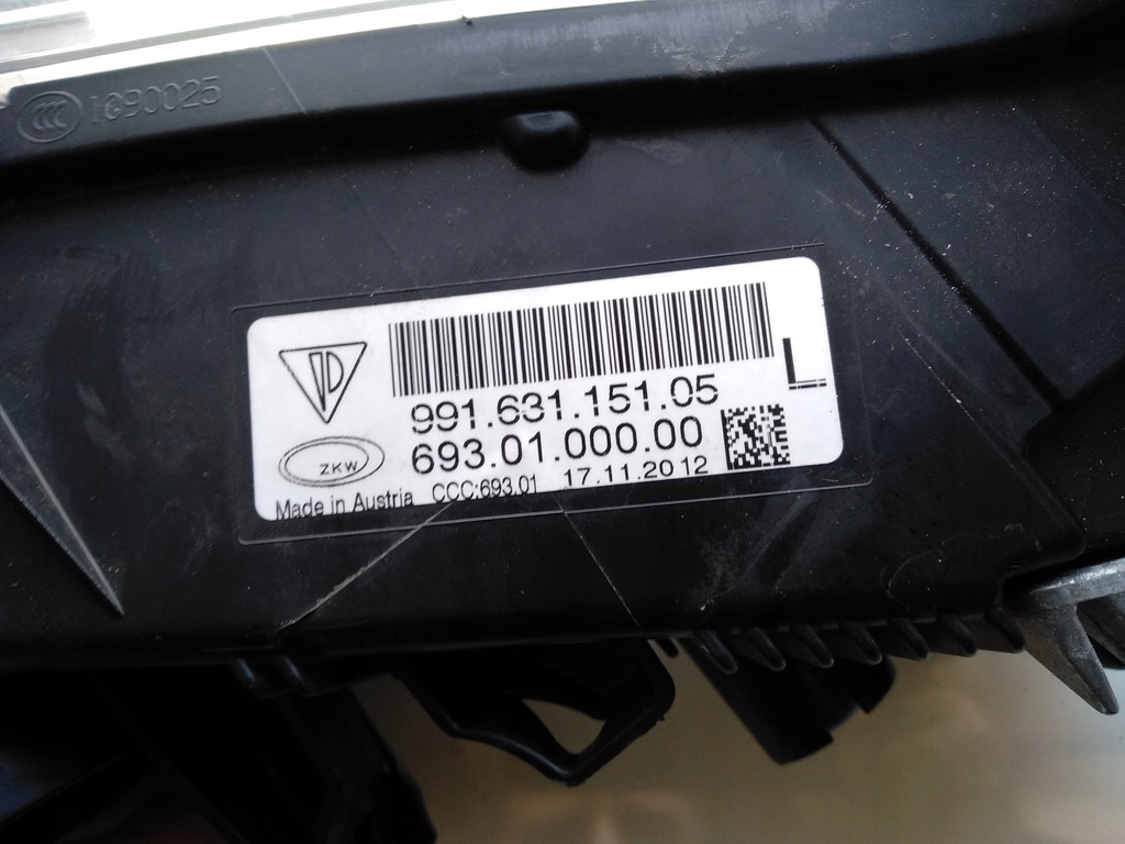 фото №8, Лампа ліва протитуманна фара led porsche 991 911