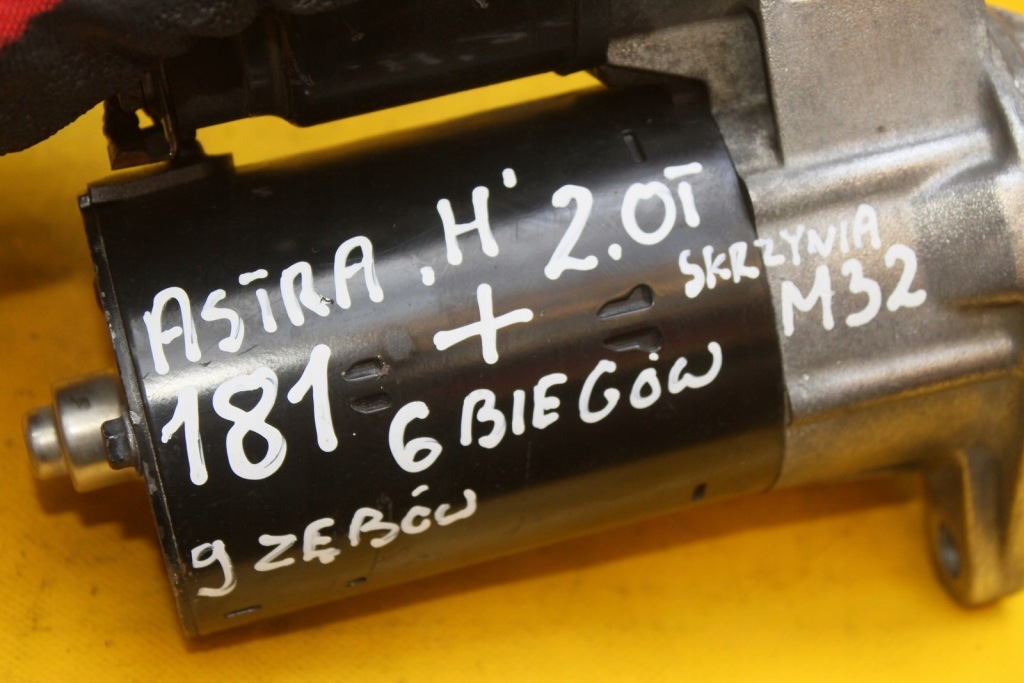 Стартер opel astra 3 h zafira b 2.0 tb 000107101 9 зубьев с Разборки