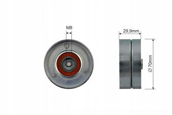 Caffaro ролик натяжителя ремень клиновой 062145299a Цена