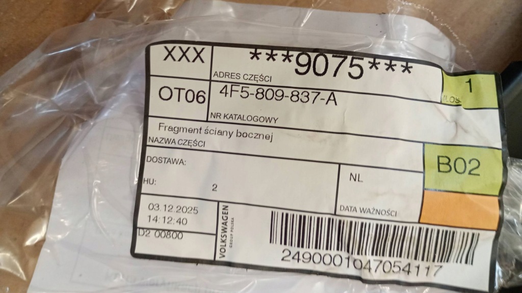 фото №10, Audi a6 c6 4f sedan 04-11 панель фари лампи лівий задня задній задній c602