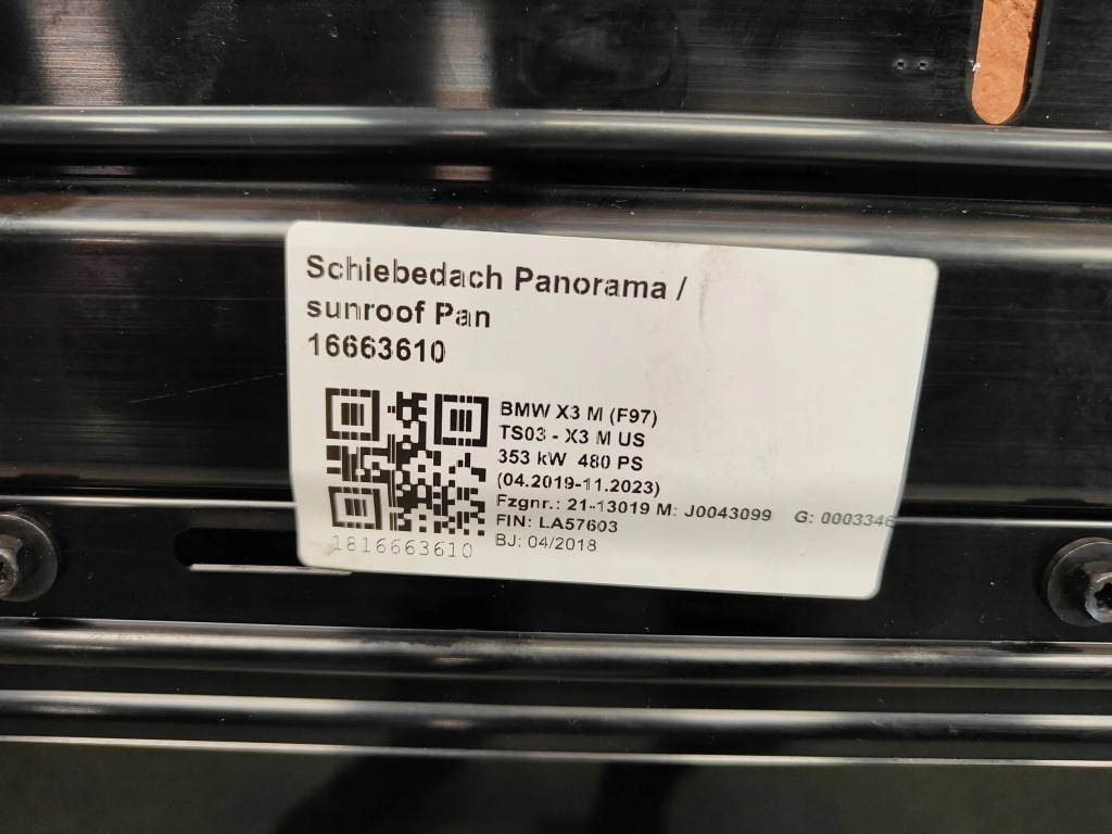фото №8, Bmw x3 g01 lci lift панорама стеклянный крыша sunroof люк 8068911