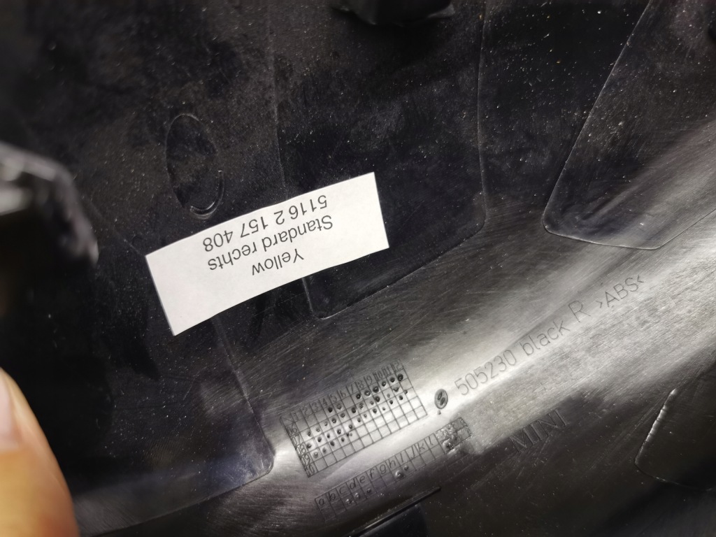 фото №2, Корпус дзеркало права mini r55 r56 r60 54 nowa оригінальний номер