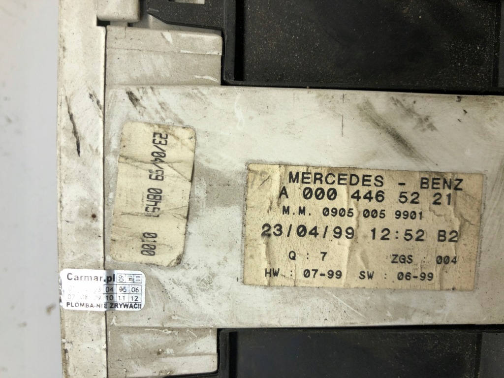 фото №4, Лічильник приладова панель a0004465221 mercedes