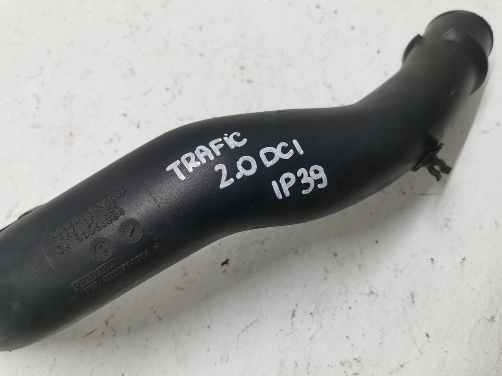 фото №6, Труба шланг интеркулер renault trafic ii 2.0dci