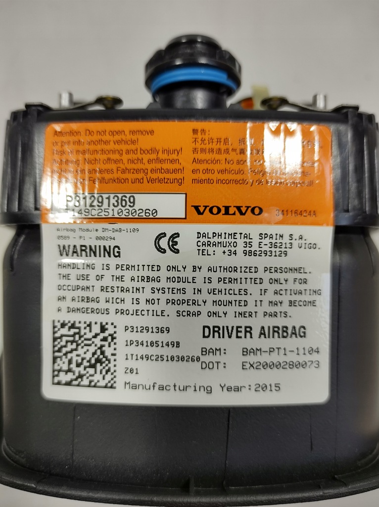 фото №9, Volvo v40 15r - подушка безопасности подушка водителя 31291369