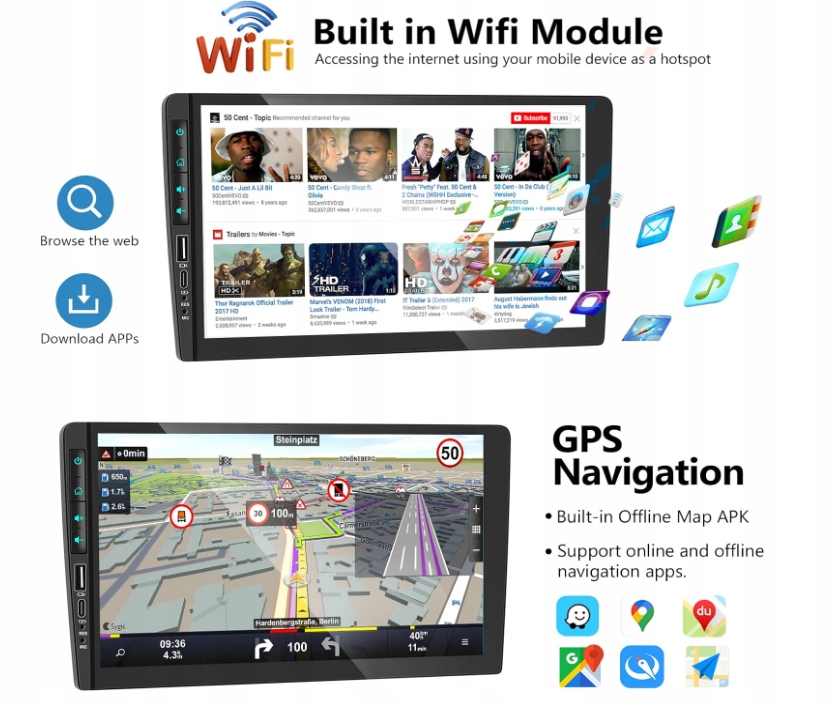 фото №5, Hodozzy carplay/android автомобильные радио do peugeot 2008-2015 с навигация