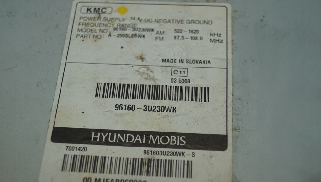 фото №15, Радио kia sportage iii 96160-3u230wk