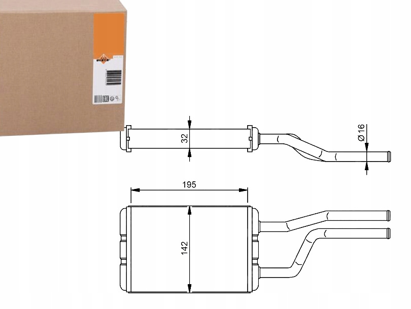 фото №1, Nrf58358 отопитель toyota hiace 95-06