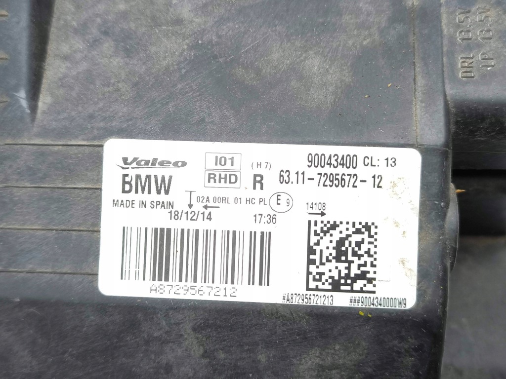 фото №12, Bmw i3 2015 права сторона лампи передні