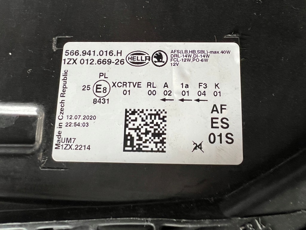 фото №5, Skoda kodiq правая лампа full led