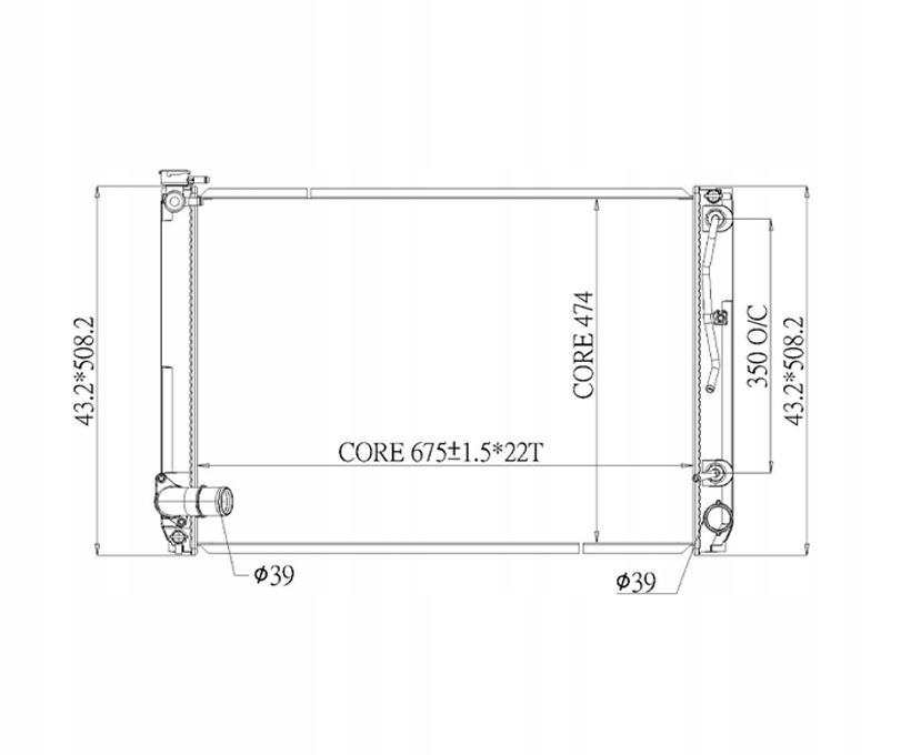 фото №1, Радиатор lexus rx330/350 04- 164000p190