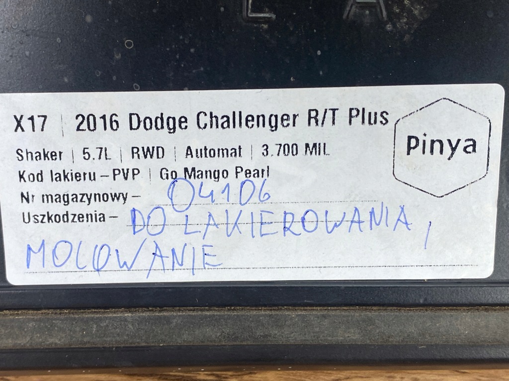 фото №10, Спойлер спойлер накладка спойлер кришки задня dodge challenger 2014+ usa