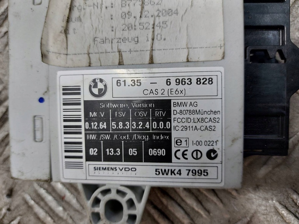 фото №8, Набір стартовий bmw e60 e61 535d 3.0 d m57 7796680 0281011762 6957143