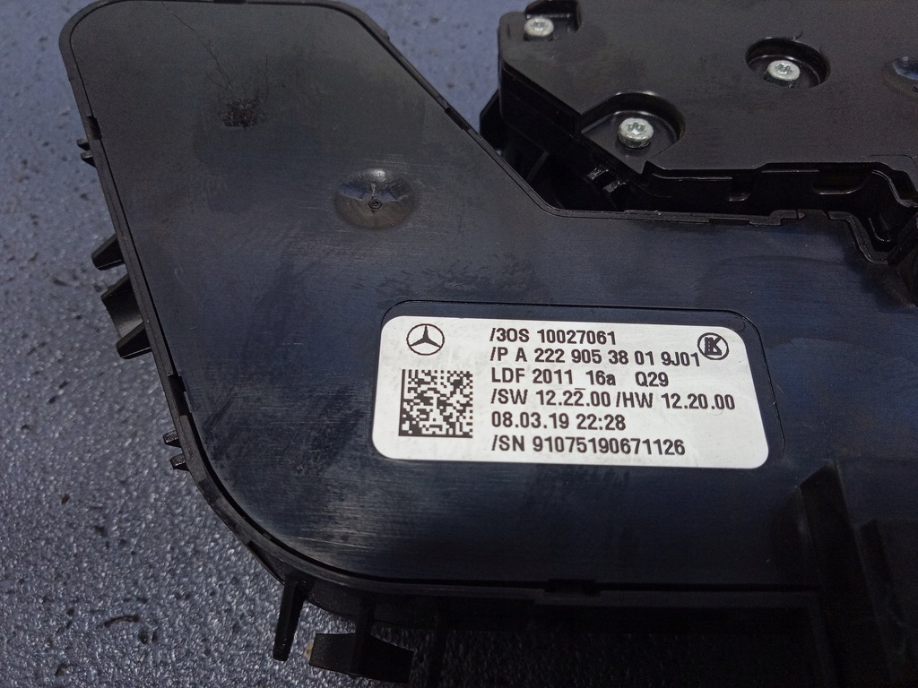 фото №5, S w222 переключатель сидений правый задняя a2229053801