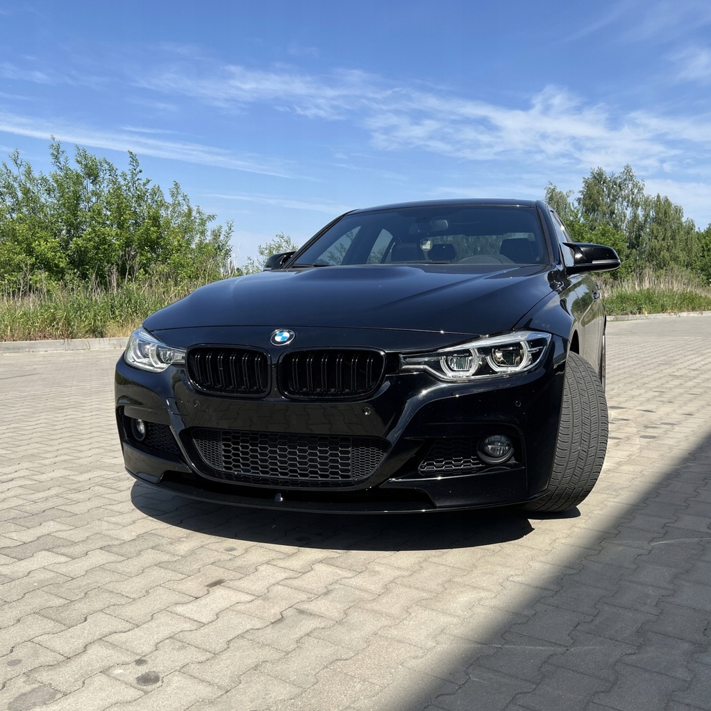 фото №10, Накладка спойлер сплиттер перед bmw f30 f31 mp style чёрный блеск