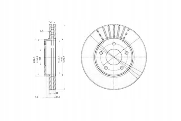 фото №1, Delphi тормозные диски тормозные 2szt nissan almera tino ma