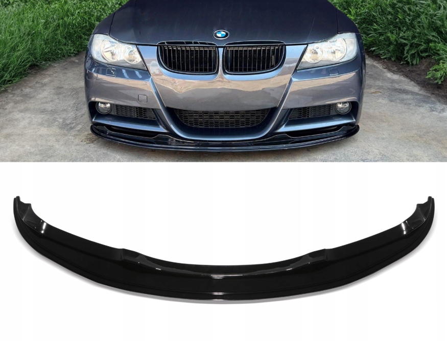 фото №11, Накладка бампера m набір спліттер чорний блиск bmw e90 e91 2005-2008 mp