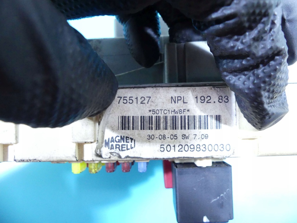 фото №13, Бортовий комп'ютер блок керування двигуна набір fiat stilo 1.6 16v