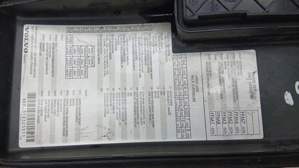 фото №5, Корпус коробка предохранителей оригинальный номер 9494211 volvo s60 v70 ii s80