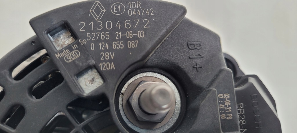 фото №2, Новый оригинальный генератор renault gama t range c k dti volvo fh 4 fm 120a