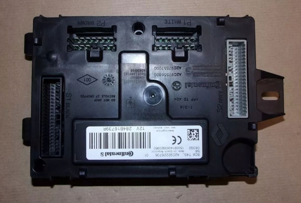 фото №4, Модуль коробка bcm 284b16739r renault clio iv