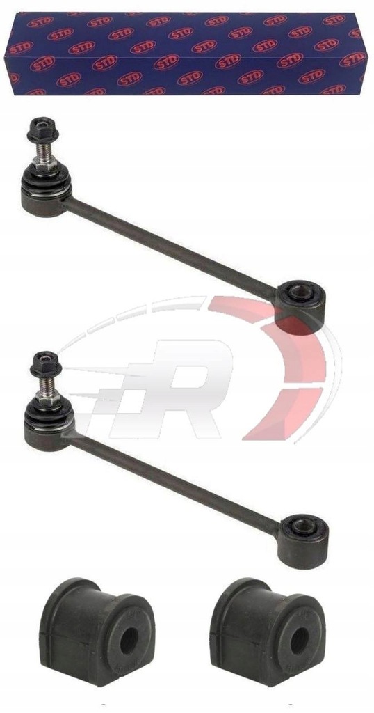 фото №1, Jeep commander 2006-2010 2x соединитель + резиновый элемент стабилизатора задняя