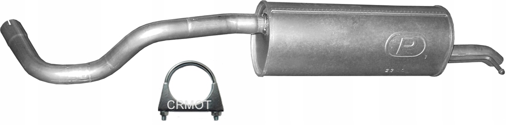 фото №1, Seat toledo skoda rapid 1.2 12r- гасник кінцевий