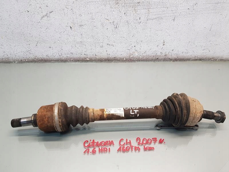 фото №1, Привідний вал лівий задня citroen c4 i 1.6 hdi