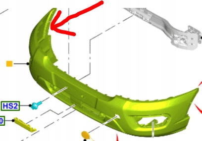 Купити Бампер перед ford transit mk8 2019-