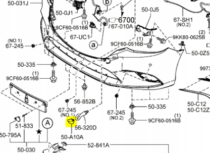 фото №1, Заглушка фаркоп mazda 6 gj-gl lift 2015-