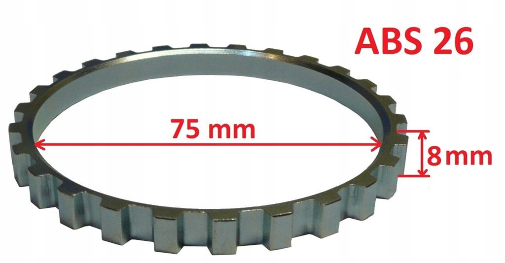 фото №1, Кольцо abs 26 renault śr.zew.84.6mm