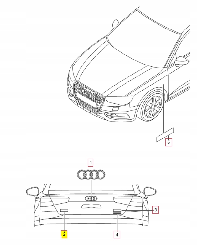 фото №7, Надпись хромированный vag audi rs4 avant quattro оригинальный 8d98537402zz