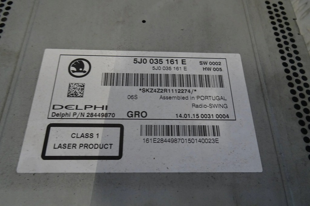 фото №4, Skoda rapid - радиопроигрыватель 5j0035161e