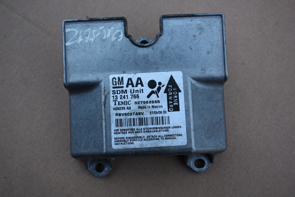 фото №1, Модуль датчик подушок подушка безпеки opel zafira b 13241766