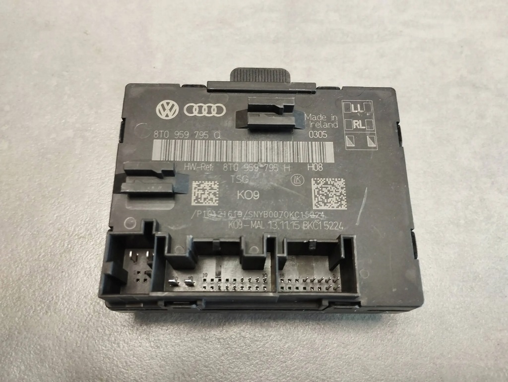 фото №1, Audi a5 sportback 8ta модуль дверь левый задняя 8t0959795q