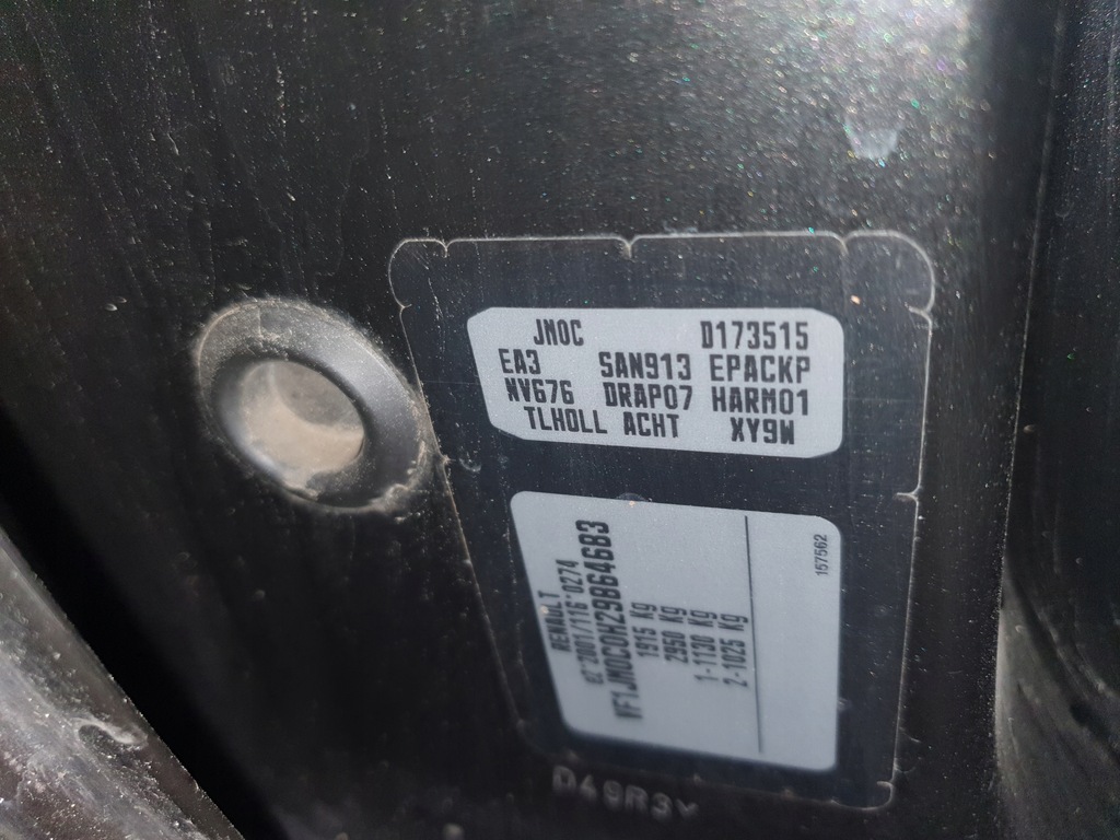 фото №9, Підголівник підголівники задня renault megane scenic 1.6 16v nv676 04r 109km 80kw