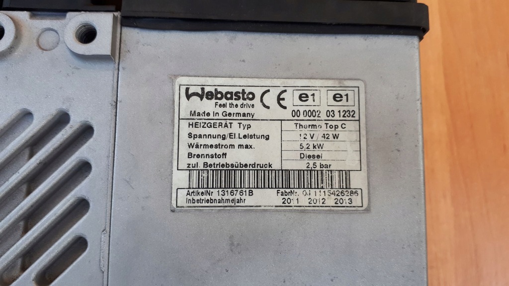 фото №6, Toyota hilux webasto 1316761b ttc дизель