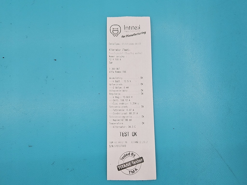 фото №6, Test генератор alfa romeo 156 46765838 1.9 jtd