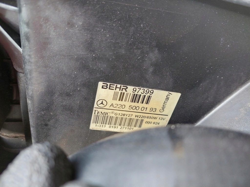 фото №12, Pas перед передній підсилювач радіатор mercedes cl 55 amg 5.5 v8 w215